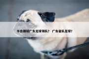 不会踢球广东足球领队？ 广东省队足球？