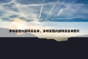 多特蒙德内部球员名单，多特蒙德内部球员名单照片