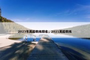 2023年英超教练排名，2021英超教练