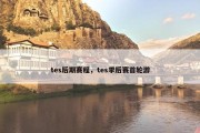 tes后期赛程，tes季后赛首轮游