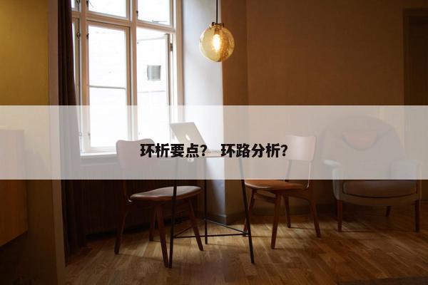 环析要点？ 环路分析？