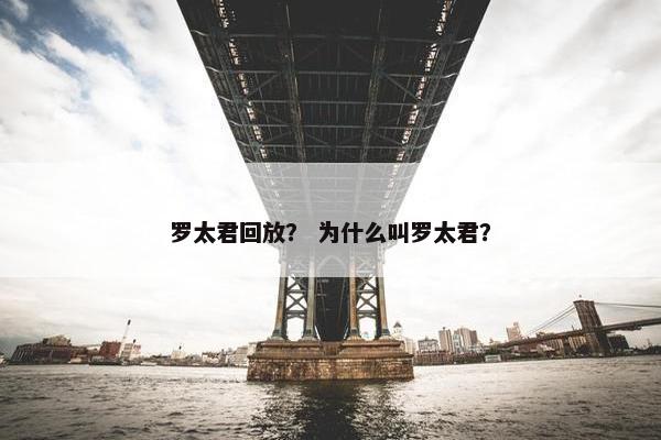 罗太君回放？ 为什么叫罗太君？