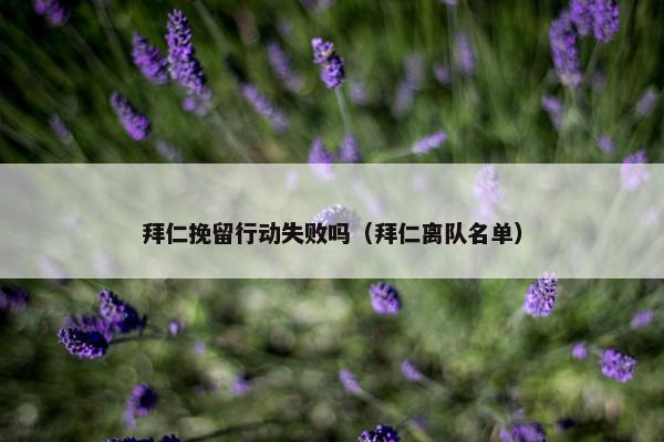 拜仁挽留行动失败吗（拜仁离队名单）