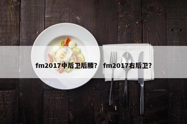 fm2017中后卫后腰？ fm2017右后卫？