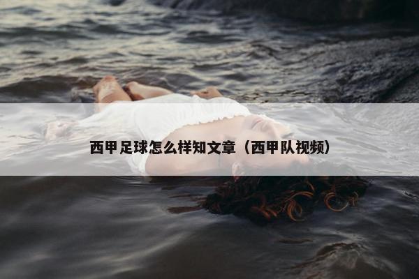 西甲足球怎么样知文章（西甲队视频）