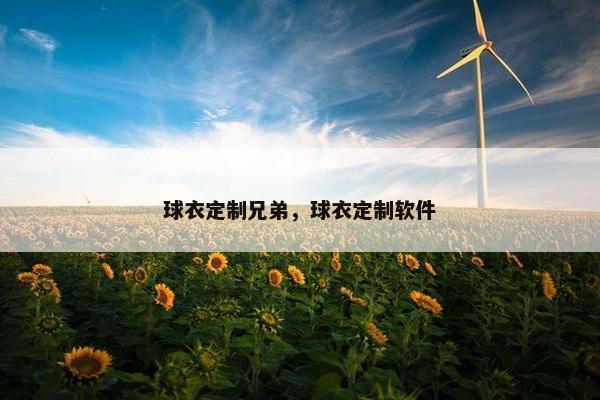 球衣定制兄弟，球衣定制软件