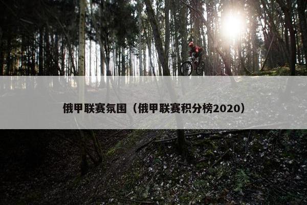 俄甲联赛氛围（俄甲联赛积分榜2020）