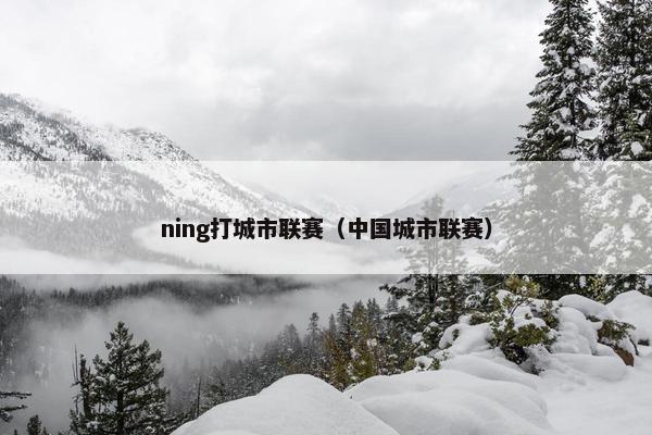 ning打城市联赛（中国城市联赛）