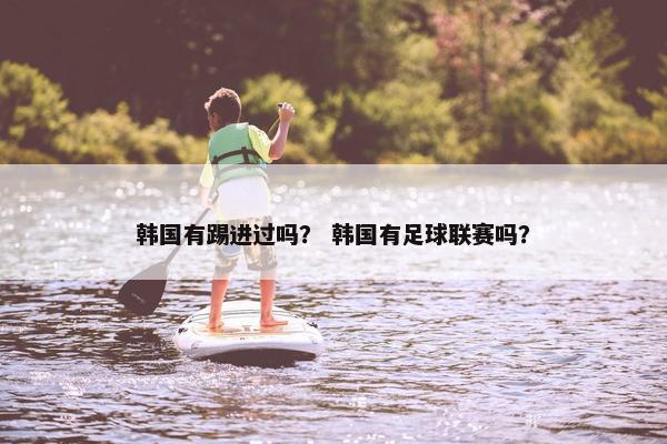 韩国有踢进过吗？ 韩国有足球联赛吗？