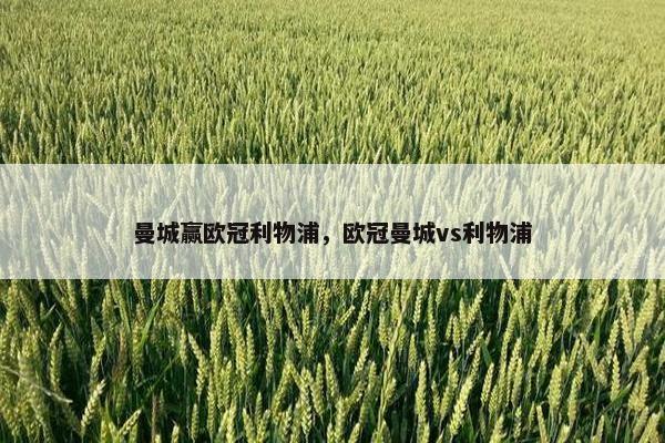 曼城赢欧冠利物浦，欧冠曼城vs利物浦