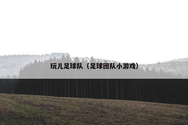 玩儿足球队（足球团队小游戏）