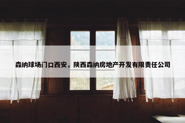 森纳球场门口西安，陕西森纳房地产开发有限责任公司