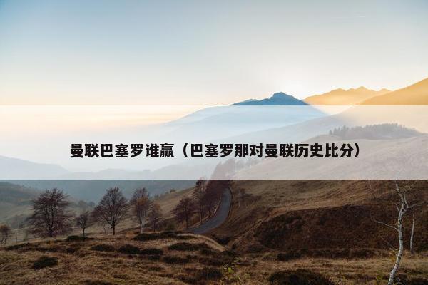 曼联巴塞罗谁赢（巴塞罗那对曼联历史比分）