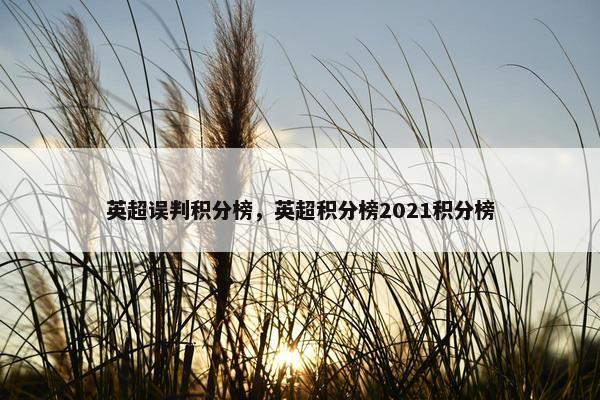 英超误判积分榜，英超积分榜2021积分榜