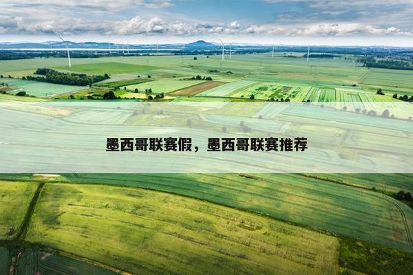 墨西哥联赛假，墨西哥联赛推荐