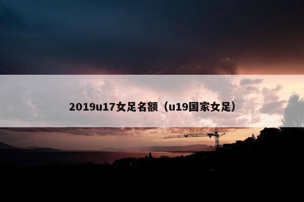 2019u17女足名额（u19国家女足）