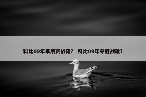 科比09年季后赛战靴？ 科比09年夺冠战靴？