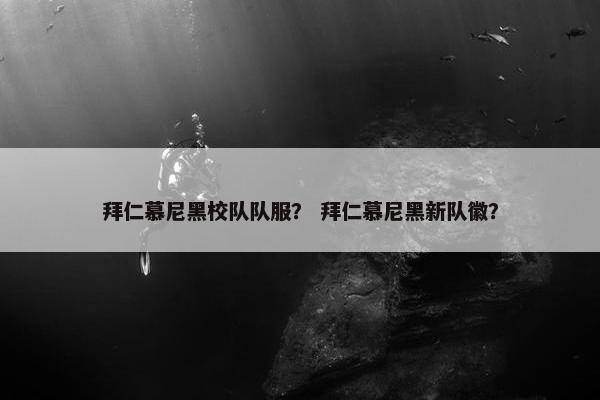 拜仁慕尼黑校队队服？ 拜仁慕尼黑新队徽？
