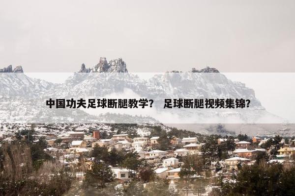 中国功夫足球断腿教学？ 足球断腿视频集锦？