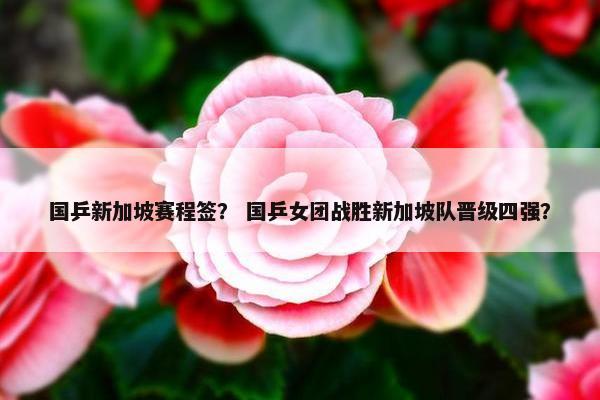 国乒新加坡赛程签？ 国乒女团战胜新加坡队晋级四强？
