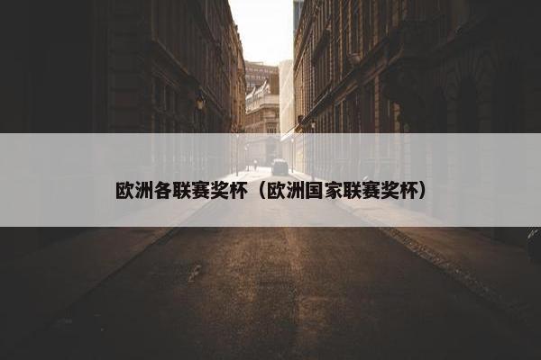 欧洲各联赛奖杯（欧洲国家联赛奖杯）