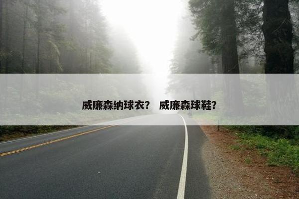 威廉森纳球衣？ 威廉森球鞋？