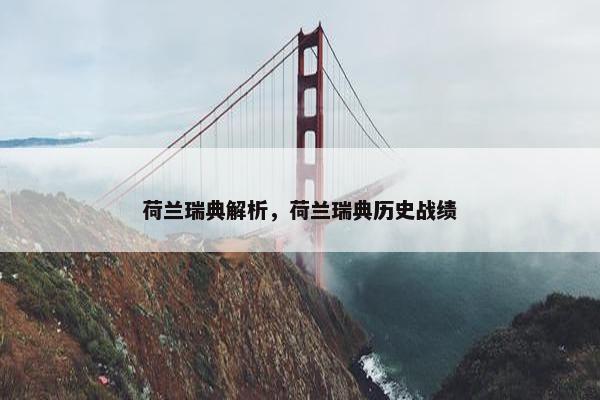 荷兰瑞典解析，荷兰瑞典历史战绩