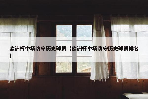 欧洲杯中场防守历史球员（欧洲杯中场防守历史球员排名）