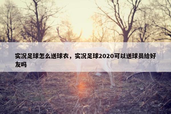 实况足球怎么送球衣，实况足球2020可以送球员给好友吗