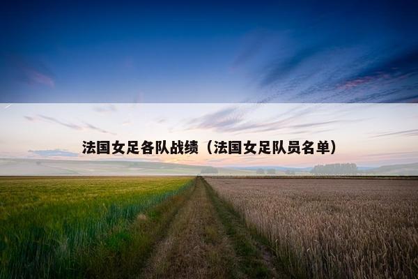 法国女足各队战绩（法国女足队员名单）