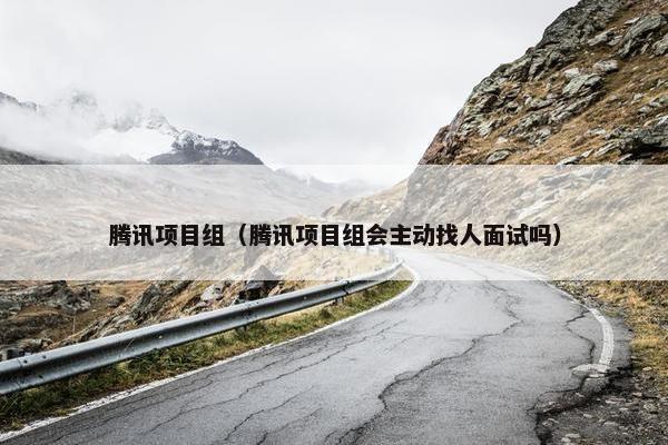 腾讯项目组（腾讯项目组会主动找人面试吗）