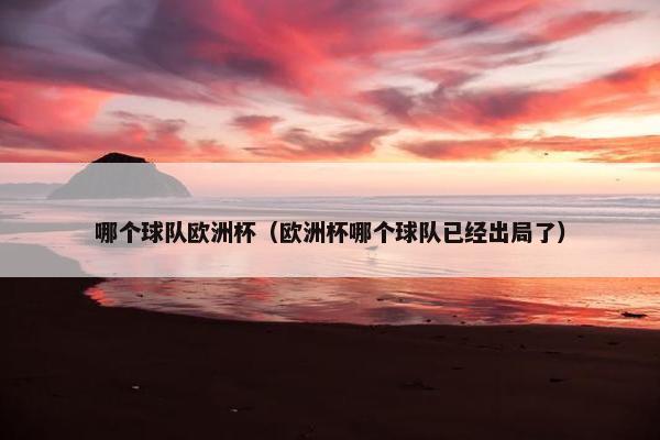 哪个球队欧洲杯（欧洲杯哪个球队已经出局了）