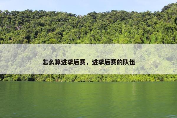 怎么算进季后赛，进季后赛的队伍