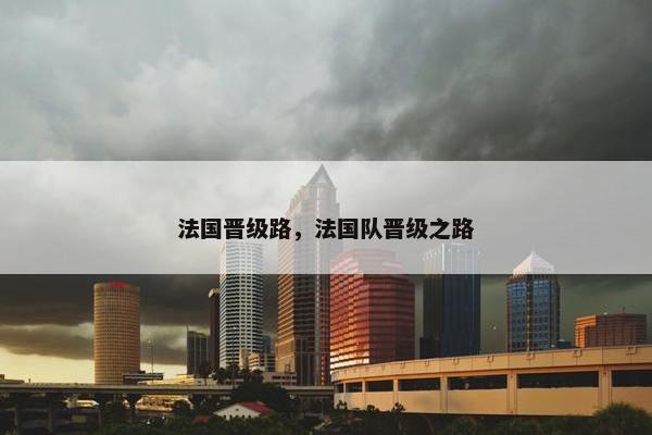 法国晋级路，法国队晋级之路