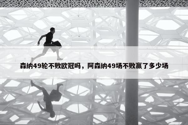 森纳49轮不败欧冠吗，阿森纳49场不败赢了多少场