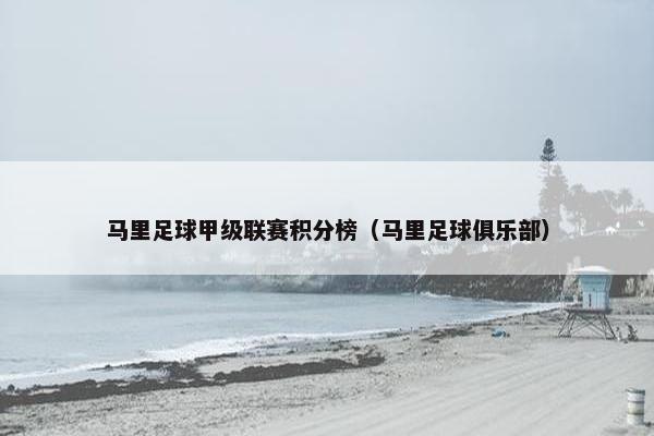 马里足球甲级联赛积分榜（马里足球俱乐部）