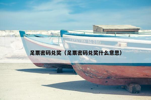 足票密码兑奖（足票密码兑奖什么意思）