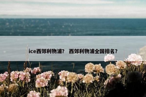 ice西郊利物浦？ 西郊利物浦全国排名？