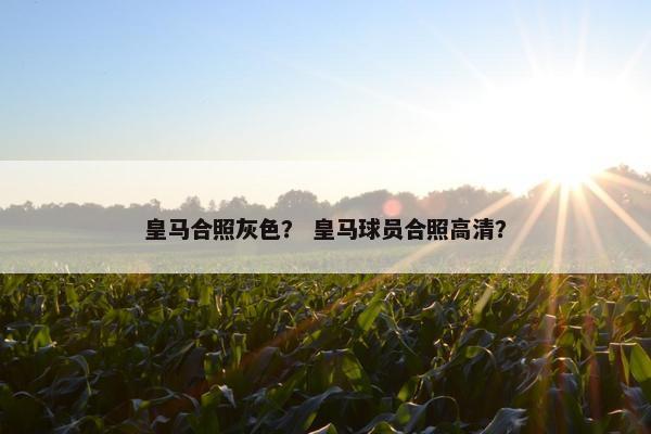 皇马合照灰色？ 皇马球员合照高清？
