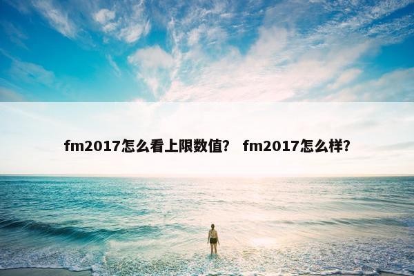 fm2017怎么看上限数值？ fm2017怎么样？