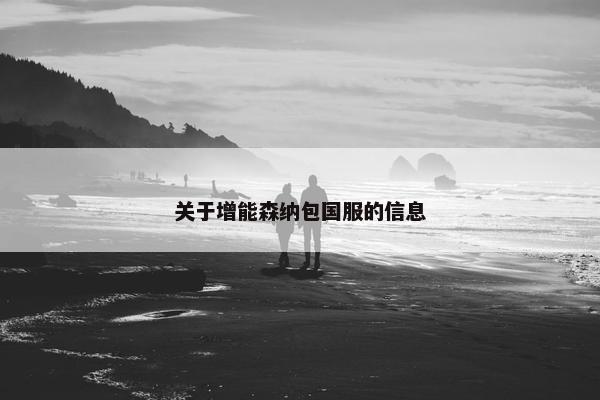 关于增能森纳包国服的信息