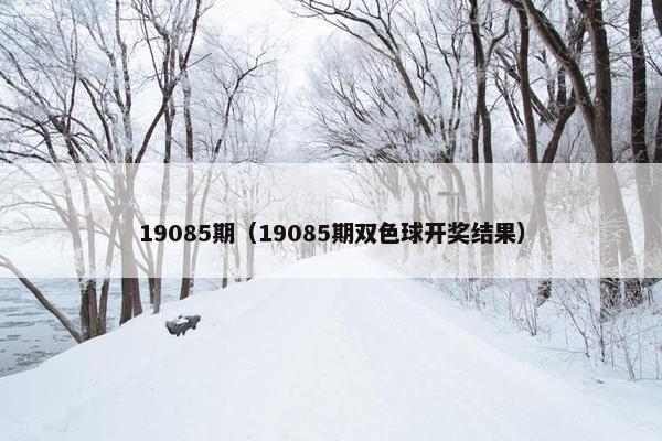 19085期（19085期双色球开奖结果）