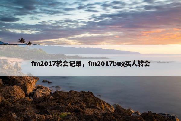 fm2017转会记录，fm2017bug买人转会