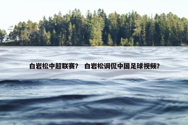 白岩松中超联赛？ 白岩松调侃中国足球视频？