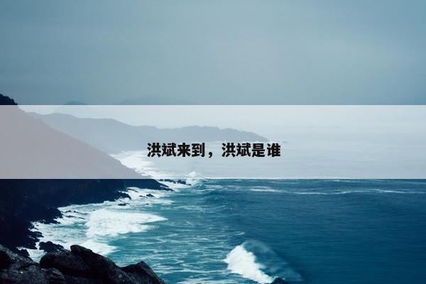 洪斌来到，洪斌是谁