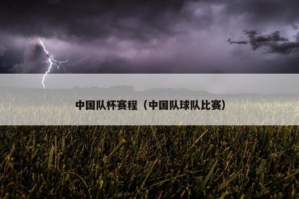 中国队杯赛程（中国队球队比赛）