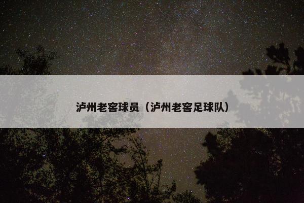 泸州老窖球员（泸州老窖足球队）