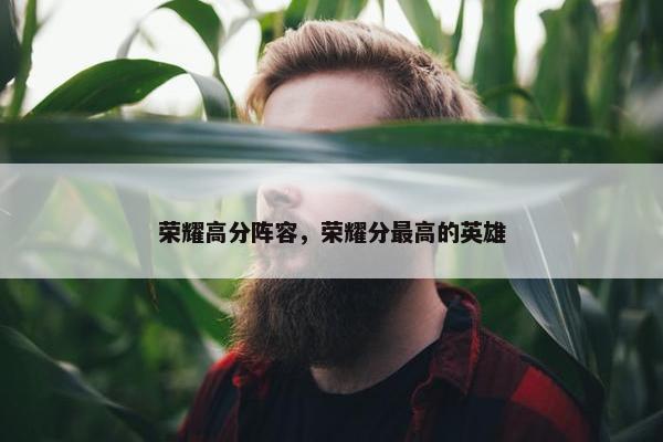 荣耀高分阵容，荣耀分最高的英雄