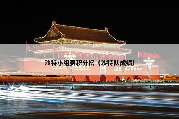 沙特小组赛积分榜（沙特队成绩）