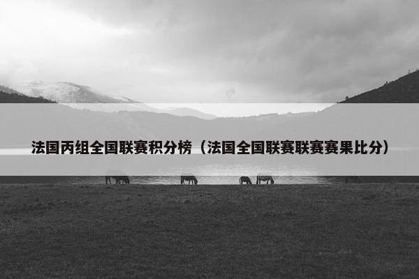法国丙组全国联赛积分榜（法国全国联赛联赛赛果比分）